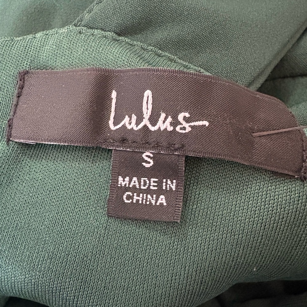 Lulus Green Ruffle Dress - Picture 3 of 3